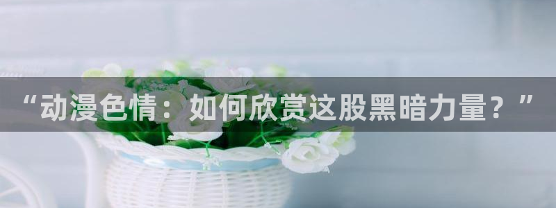 抖漫www：“动漫色情：如何欣赏这股黑暗力量？”